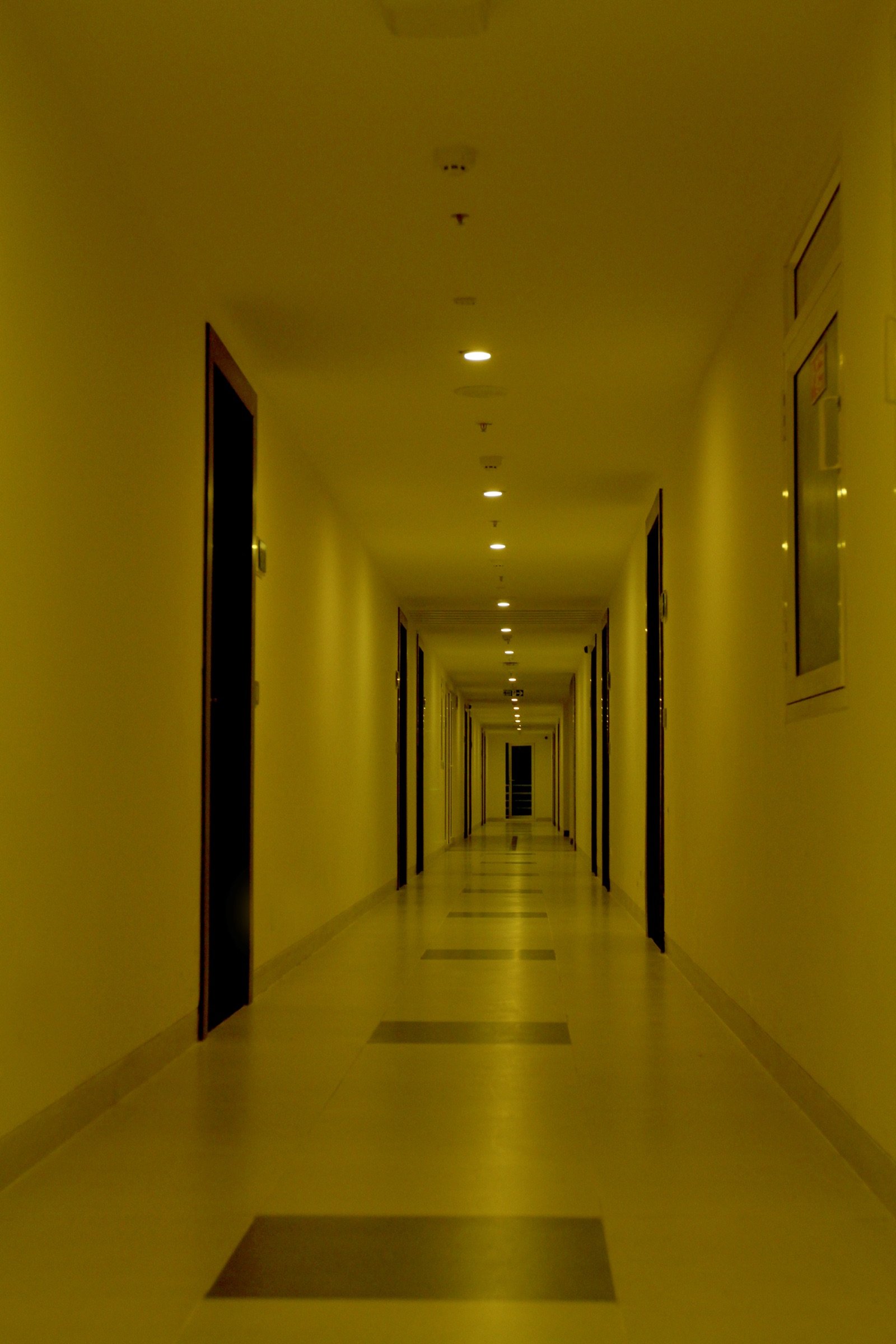 Guest corridor, evening
